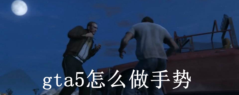 gta5怎么做手势